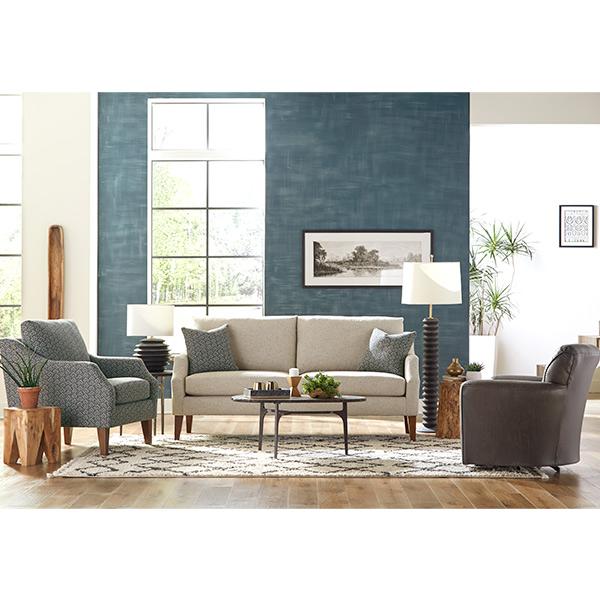 SYNDICATE COLLECTION STATIONARY SOFA W/2 PILLOWS- S32E - Holmwood's Furniture & Design Center (Somersworth, NH)