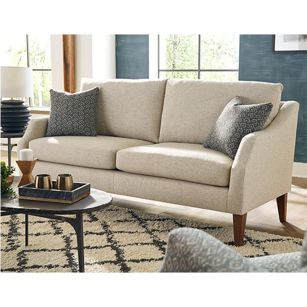 SYNDICATE COLLECTION STATIONARY SOFA W/2 PILLOWS- S32R - Holmwood's Furniture & Design Center (Somersworth, NH)