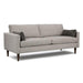 TRAFTON COLLECTION LEATHER STATIONARY SOFA W/2 PILLOWS- S10ELU - Holmwood's Furniture & Design Center (Somersworth, NH)