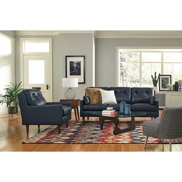 TREVIN COLLECTION STATIONARY SOFA W/2 PILLOWS- S38DW - Holmwood's Furniture & Design Center (Somersworth, NH)