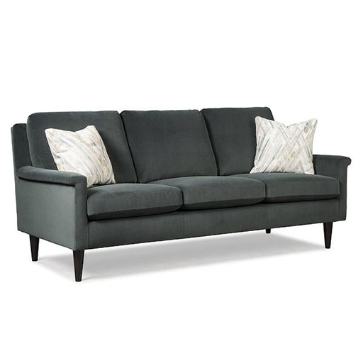 DACEY COLLECTION LEATHER STATIONARY SOFA- S11DWLU - Holmwood's Furniture & Design Center (Somersworth, NH)