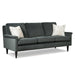 DACEY COLLECTION LEATHER STATIONARY SOFA- S11DWLU - Holmwood's Furniture & Design Center (Somersworth, NH)