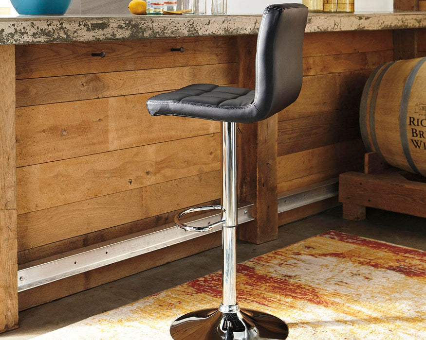 Bellatier Adjustable Height Bar Stool - Holmwood's Furniture & Design Center (Somersworth, NH)
