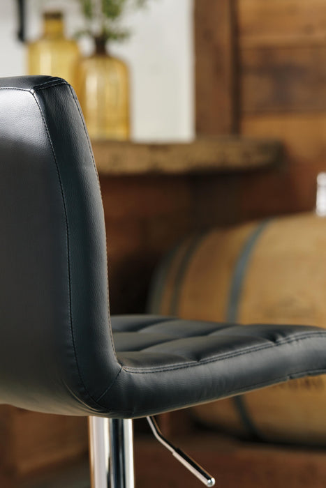 Bellatier Adjustable Height Bar Stool - Holmwood's Furniture & Design Center (Somersworth, NH)