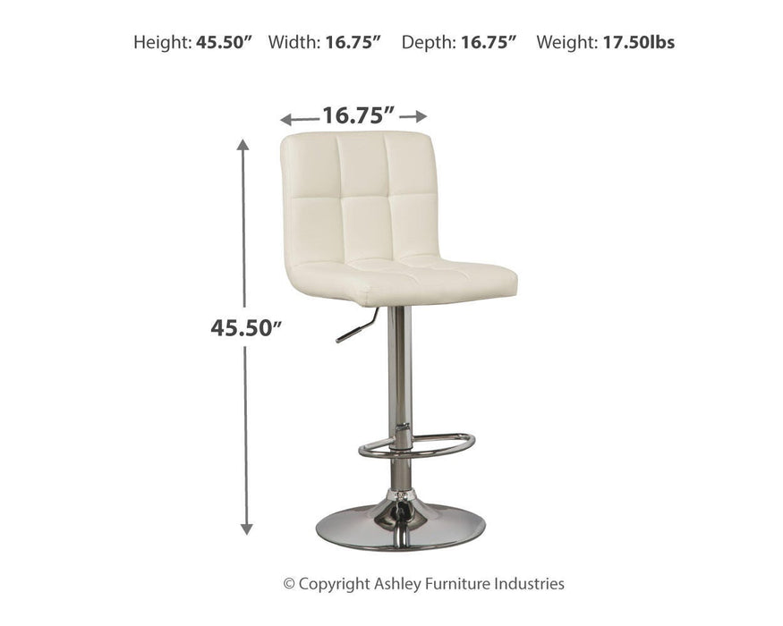 Bellatier Adjustable Height Bar Stool - Holmwood's Furniture & Design Center (Somersworth, NH)