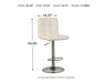Bellatier Adjustable Height Bar Stool - Holmwood's Furniture & Design Center (Somersworth, NH)