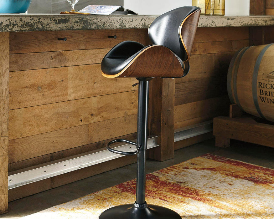 Bellatier Adjustable Height Bar Stool - Holmwood's Furniture & Design Center (Somersworth, NH)