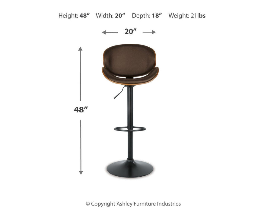 Bellatier Adjustable Height Bar Stool - Holmwood's Furniture & Design Center (Somersworth, NH)