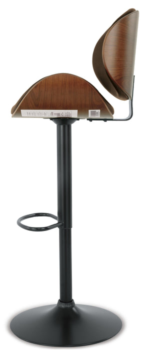 Bellatier Adjustable Height Bar Stool - Holmwood's Furniture & Design Center (Somersworth, NH)