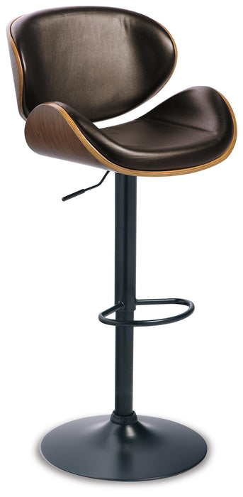 Bellatier Adjustable Height Bar Stool - Holmwood's Furniture & Design Center (Somersworth, NH)