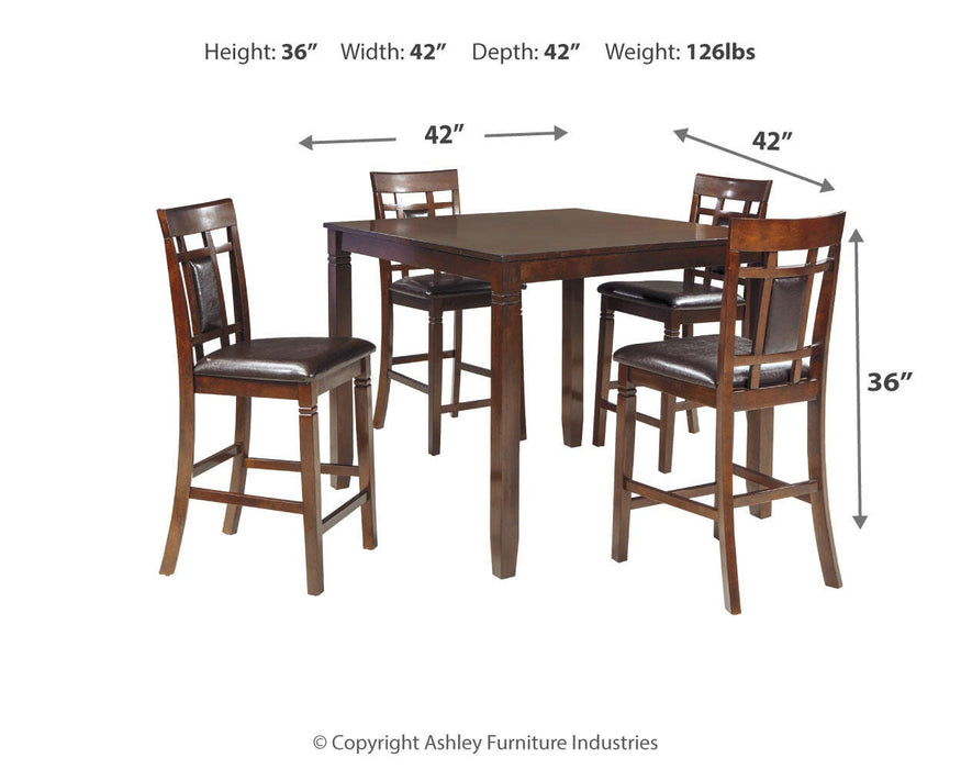 Bennox Counter Height Dining Table and Bar Stools (Set of 5) - Holmwood's Furniture & Design Center (Somersworth, NH)