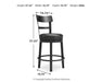 Valebeck Counter Height Bar Stool - Holmwood's Furniture & Design Center (Somersworth, NH)