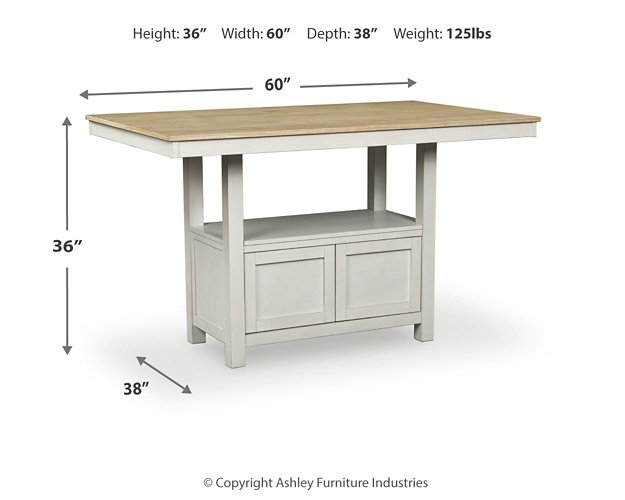 Purlaney Counter Height Dining Table - Holmwood's Furniture & Design Center (Somersworth, NH)