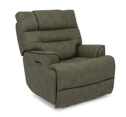 Flexsteel Brian Power Recliner with Power Headrest and Lumbar - Holmwood's Furniture & Design Center (Somersworth, NH)