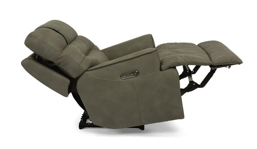 Flexsteel Brian Power Recliner with Power Headrest and Lumbar - Holmwood's Furniture & Design Center (Somersworth, NH)