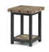 Flexsteel Carpenter Chairside Table in Rustic Gray - Holmwood's Furniture & Design Center (Somersworth, NH)