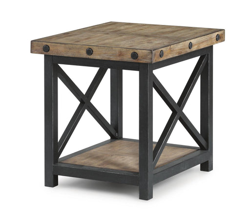Flexsteel Carpenter End Table in Rustic Gray - Holmwood's Furniture & Design Center (Somersworth, NH)