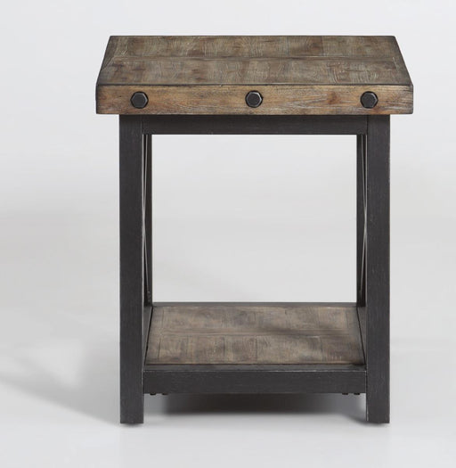 Flexsteel Carpenter End Table in Rustic Gray - Holmwood's Furniture & Design Center (Somersworth, NH)
