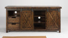 Flexsteel Carpenter Entertainment Base in Rustic Brown - Holmwood's Furniture & Design Center (Somersworth, NH)