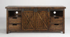 Flexsteel Carpenter Entertainment Base in Rustic Brown - Holmwood's Furniture & Design Center (Somersworth, NH)