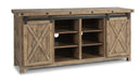 Flexsteel Carpenter Entertainment Base in Rustic Gray - Holmwood's Furniture & Design Center (Somersworth, NH)