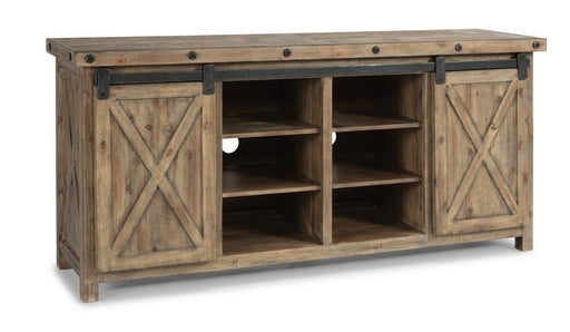 Flexsteel Carpenter Entertainment Base in Rustic Gray - Holmwood's Furniture & Design Center (Somersworth, NH)
