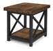 Flexsteel Carpenter Lamp Table in Rustic Brown - Holmwood's Furniture & Design Center (Somersworth, NH)