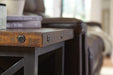 Flexsteel Carpenter Lamp Table in Rustic Brown - Holmwood's Furniture & Design Center (Somersworth, NH)