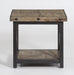Flexsteel Carpenter Lamp Table in Rustic Gray - Holmwood's Furniture & Design Center (Somersworth, NH)