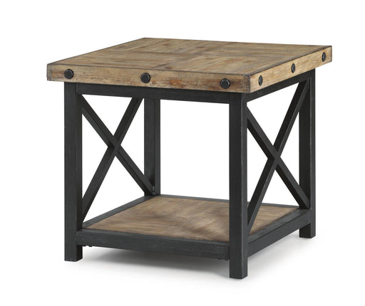 Flexsteel Carpenter Lamp Table in Rustic Gray - Holmwood's Furniture & Design Center (Somersworth, NH)
