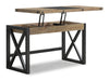 Flexsteel Carpenter Lift-Top Writing Desk in Rustic Gray - Holmwood's Furniture & Design Center (Somersworth, NH)