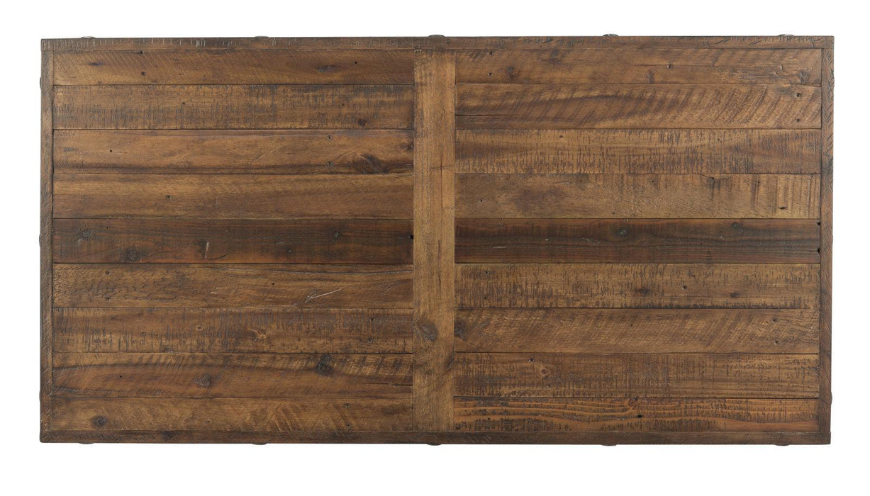 Flexsteel Carpenter Rectangular Coffee Table in Rustic Brown - Holmwood's Furniture & Design Center (Somersworth, NH)