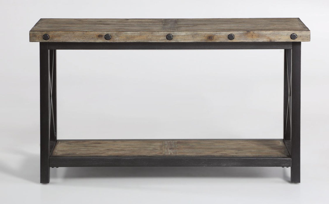 Flexsteel Carpenter Sofa Table in Rustic Gray - Holmwood's Furniture & Design Center (Somersworth, NH)