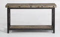 Flexsteel Carpenter Sofa Table in Rustic Gray - Holmwood's Furniture & Design Center (Somersworth, NH)