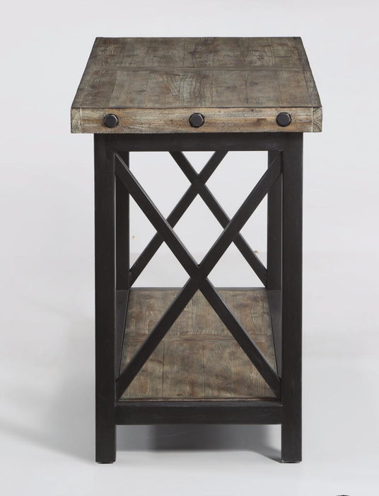 Flexsteel Carpenter Sofa Table in Rustic Gray - Holmwood's Furniture & Design Center (Somersworth, NH)