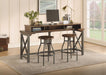 Flexsteel Carpenter Stool in Rustic Brown - Holmwood's Furniture & Design Center (Somersworth, NH)