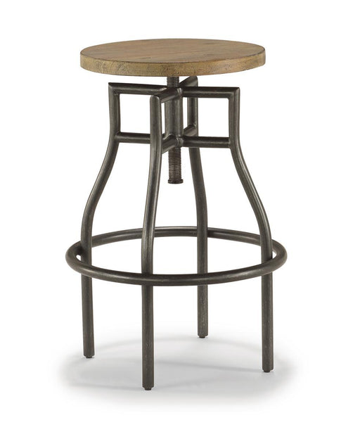 Flexsteel Carpenter Stool in Rustic Gray - Holmwood's Furniture & Design Center (Somersworth, NH)