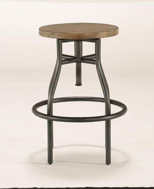Flexsteel Carpenter Stool in Rustic Gray - Holmwood's Furniture & Design Center (Somersworth, NH)