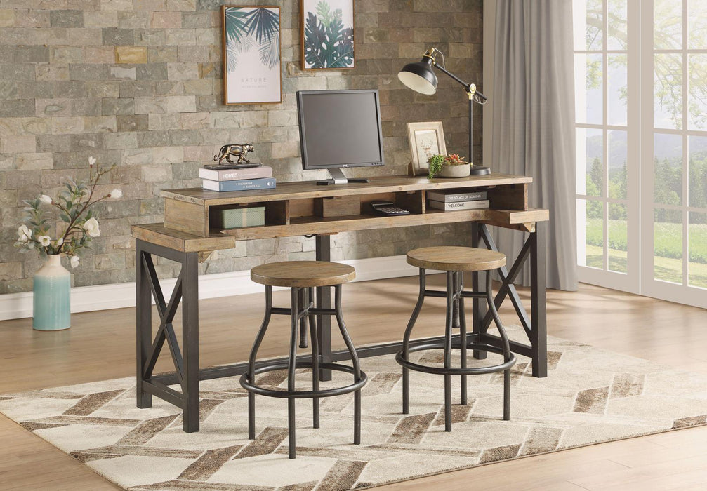 Flexsteel Carpenter Stool in Rustic Gray - Holmwood's Furniture & Design Center (Somersworth, NH)