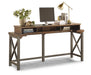 Flexsteel Carpenter Work Console in Rustic Brown - Holmwood's Furniture & Design Center (Somersworth, NH)