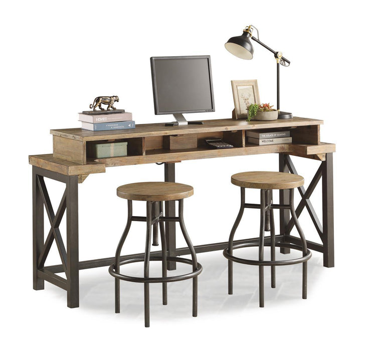 Flexsteel Carpenter Stool in Rustic Gray - Holmwood's Furniture & Design Center (Somersworth, NH)