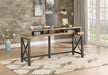 Flexsteel Carpenter Work Console in Rustic Gray - Holmwood's Furniture & Design Center (Somersworth, NH)