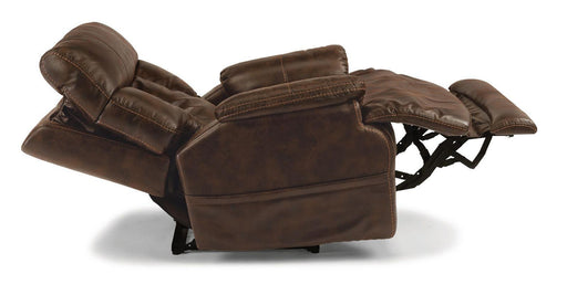 Flexsteel Clive Power Recliner with Power Headrest and Lumbar - Holmwood's Furniture & Design Center (Somersworth, NH)