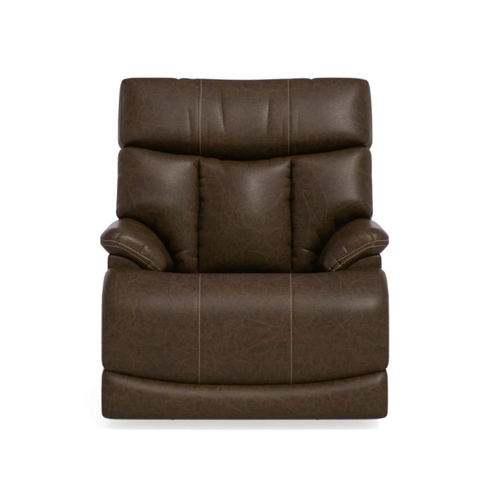 Flexsteel Clive Power Recliner with Power Headrest and Lumbar - Holmwood's Furniture & Design Center (Somersworth, NH)