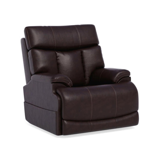 Flexsteel Clive Power Recliner with Power Headrest and Lumbar - Holmwood's Furniture & Design Center (Somersworth, NH)