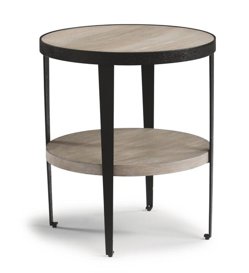 Flexsteel Compass Chairside Table  in Gray/Black - Holmwood's Furniture & Design Center (Somersworth, NH)