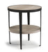 Flexsteel Compass Chairside Table  in Gray/Black - Holmwood's Furniture & Design Center (Somersworth, NH)