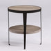 Flexsteel Compass Chairside Table  in Gray/Black - Holmwood's Furniture & Design Center (Somersworth, NH)