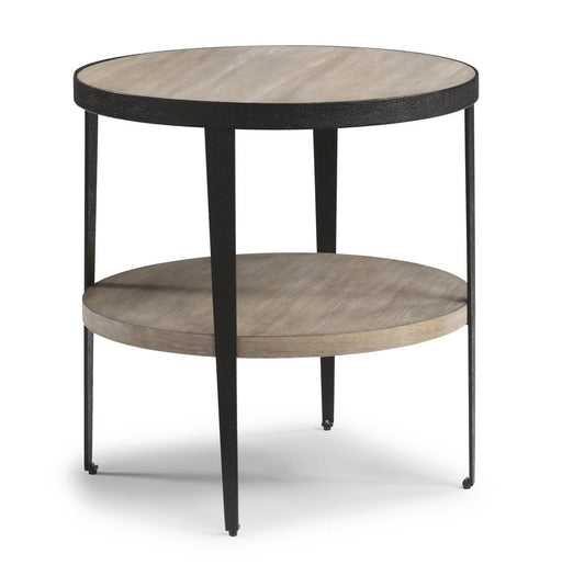 Flexsteel Compass Lamp Table in Gray/Black - Holmwood's Furniture & Design Center (Somersworth, NH)
