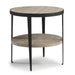 Flexsteel Compass Lamp Table in Gray/Black - Holmwood's Furniture & Design Center (Somersworth, NH)